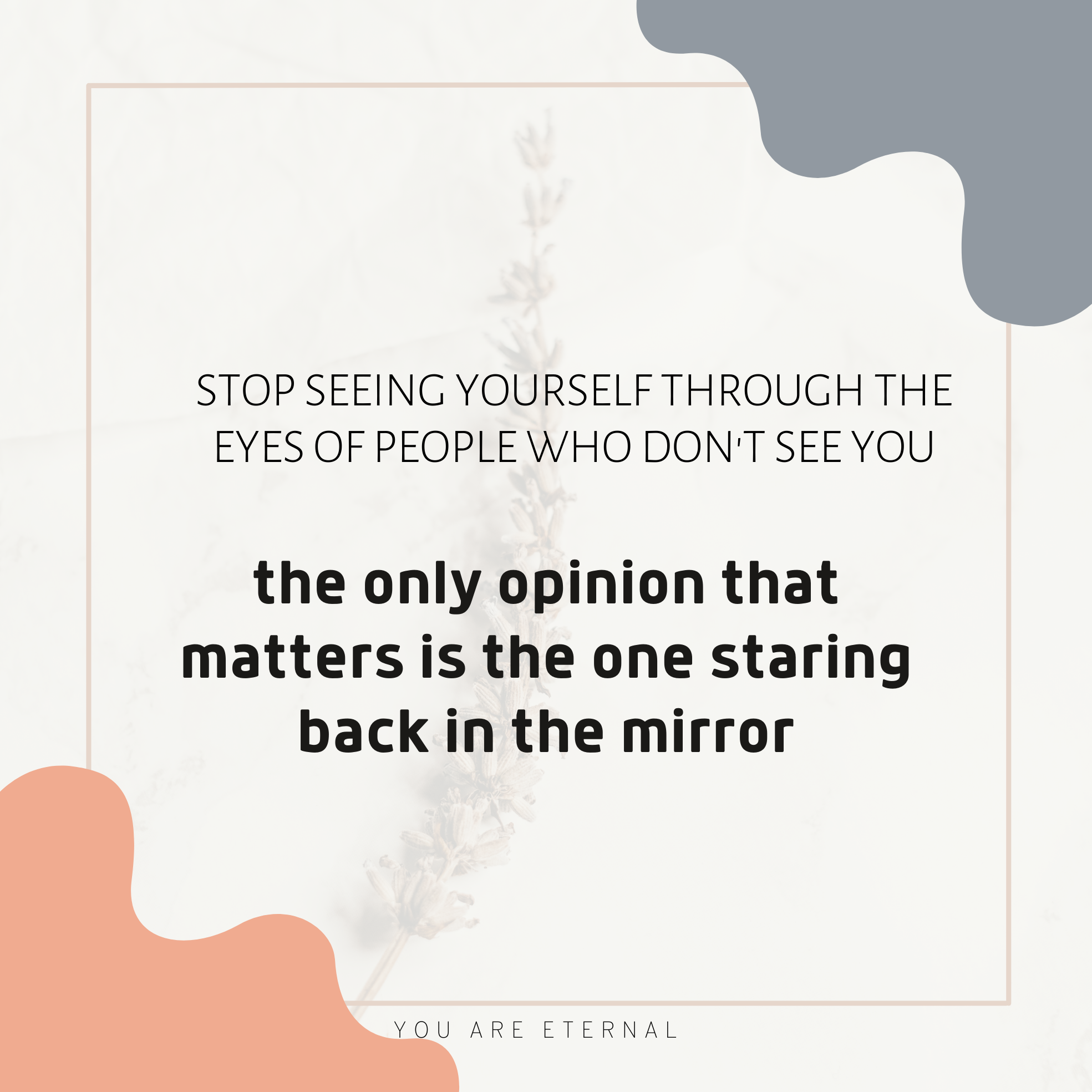 Mirror quote plate